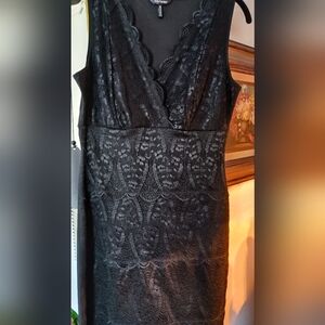 Elegant Black Lace Dress